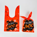 50pcs /Pack Halloween Packaging Bags Candy Snacks Treat Bags, Size: 13.5x22cm(BOO)