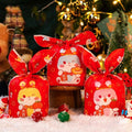 1bag Candy Packaging Bags Baking Biscuit Gift Bags 13.5x22cm(Year Rabbit)