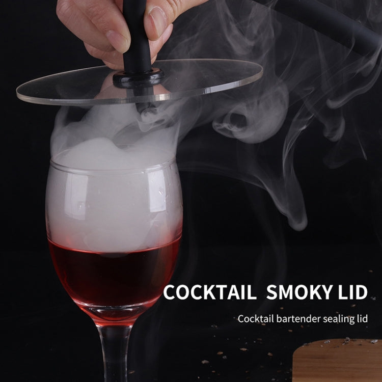Cocktail Acrylic Smoker Hood Kitchen Cooking Hood(Transparent)