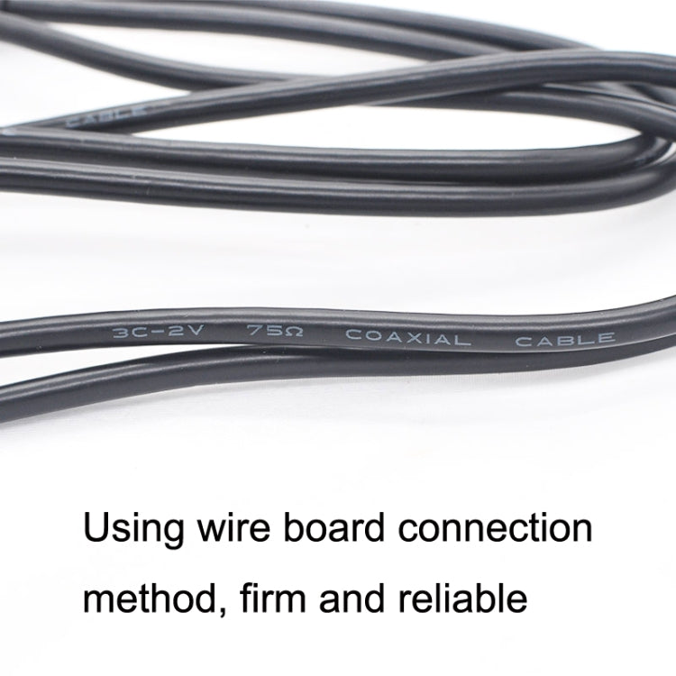 BNC Male To Male Straight Head Cable Coaxial Cable Video Jumper, Length: 0.5m