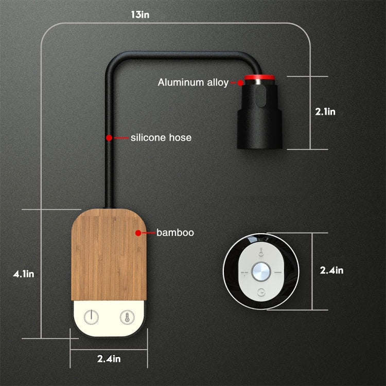2700-6500K LED Bedside Table Lamp Eye Protection Magnetic Suction Night Light Wall Lamp(White)