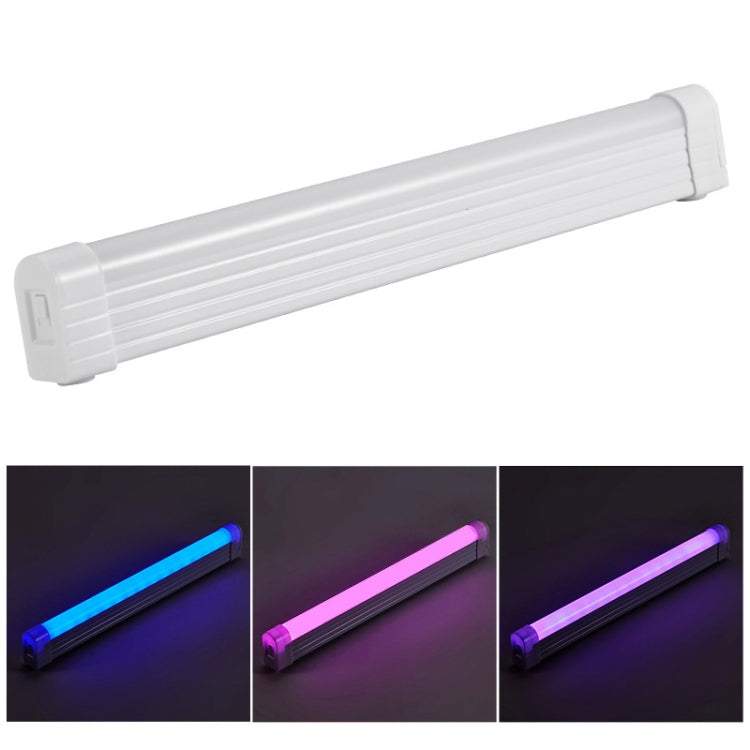 32cm Handheld Light Stick Three-color Changing Light USB Rechargeable Emergency Light Tube Fill Light 1500 mAh, Color: Blue Pink Purple  Light