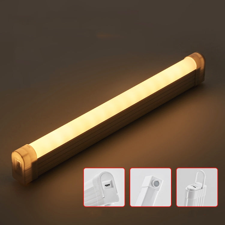 32cm Handheld Light Stick Three-color Changing Light USB Rechargeable Emergency Light Tube Fill Light 1800 mAh, Color: Blue Pink Purple  Light