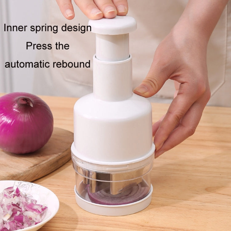 Press Kitchen Cutter Garlic Onion Pat Knife, Specification: Plating White