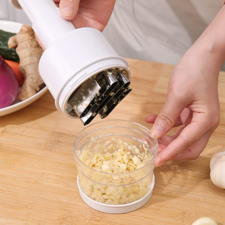 Press Kitchen Cutter Garlic Onion Pat Knife, Specification: Plating White