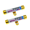 TF-2224 2pcs Multifunctional Waterproof Motorcycle Tax Bill Collection Tube(Gold)