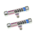 TF-2224 2pcs Multifunctional Waterproof Motorcycle Tax Bill Collection Tube(Silver)