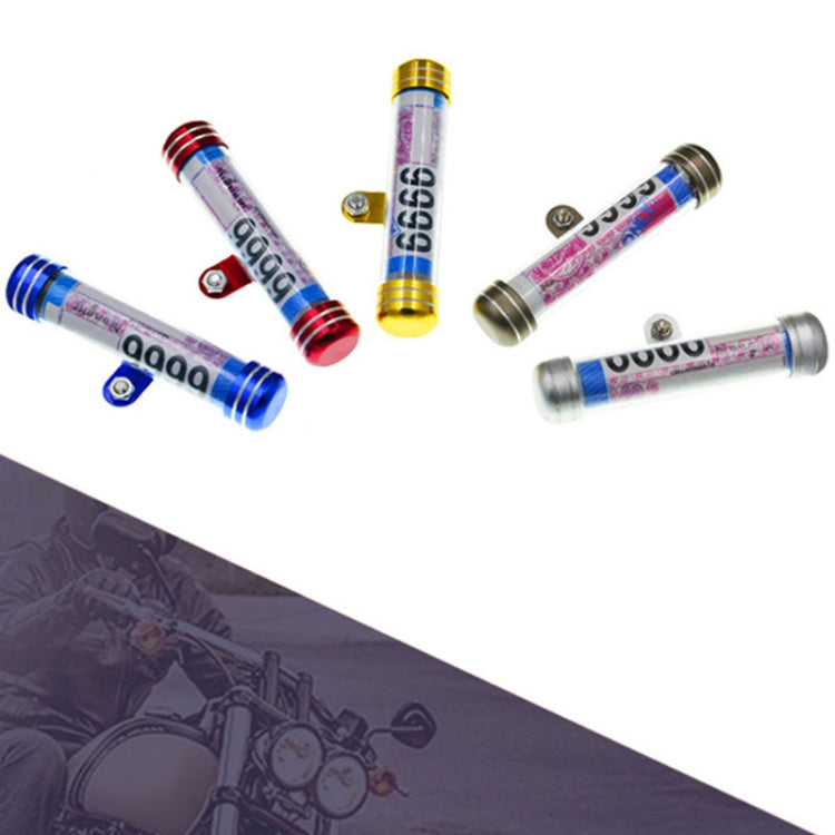 TF-2224 2pcs Multifunctional Waterproof Motorcycle Tax Bill Collection Tube(Red)