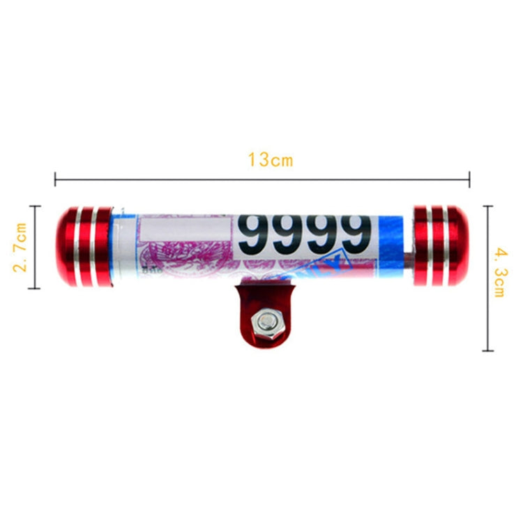 TF-2224 2pcs Multifunctional Waterproof Motorcycle Tax Bill Collection Tube(Gold)