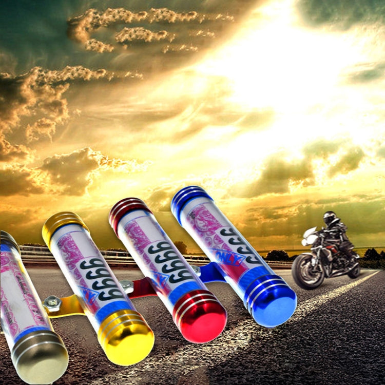 TF-2224 2pcs Multifunctional Waterproof Motorcycle Tax Bill Collection Tube(Red)