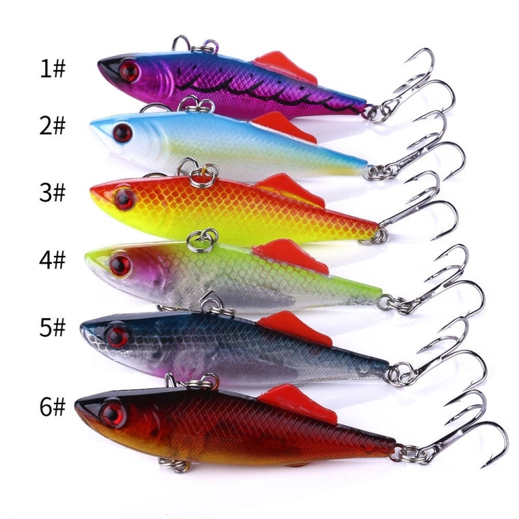 HENGJIA VI032 Full Swimming Layer VIB Fake Bait Plastic Fish Bait, Size: 7cm 16.5g(3)