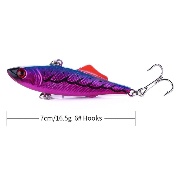 HENGJIA VI032 Full Swimming Layer VIB Fake Bait Plastic Fish Bait, Size: 7cm 16.5g(3)