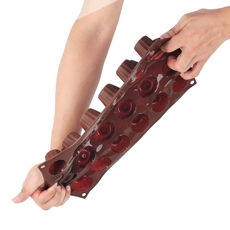 Silicone Baking Tools Cookie Chocolate Waffle Cake Mold,Style: 6-grid Waffle Mold