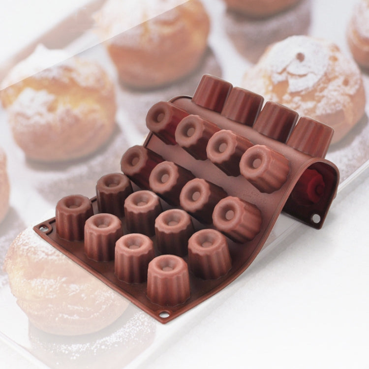 Silicone Baking Tools Cookie Chocolate Waffle Cake Mold,Style: 6-grid Waffle Mold