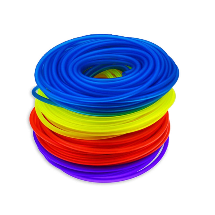 TF-1795 18m/roll Motorcycle Modification Accessories Colorful Gasoline Pipe(Yellow)