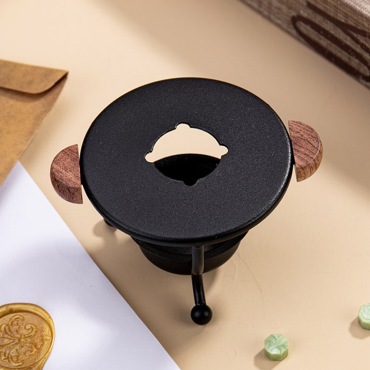 Seal Wax Warmer Tealight Candle Warmer Vintage Candle Holder(Black)