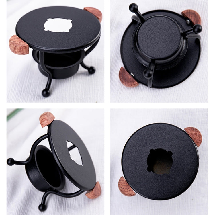Seal Wax Warmer Tealight Candle Warmer Vintage Candle Holder(Black)