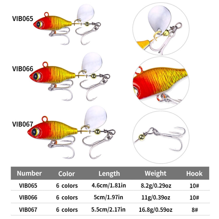 HENGJIA Submerged VIB Fake Lures Sequin Lures, Size: 4.8cm 7g(2)