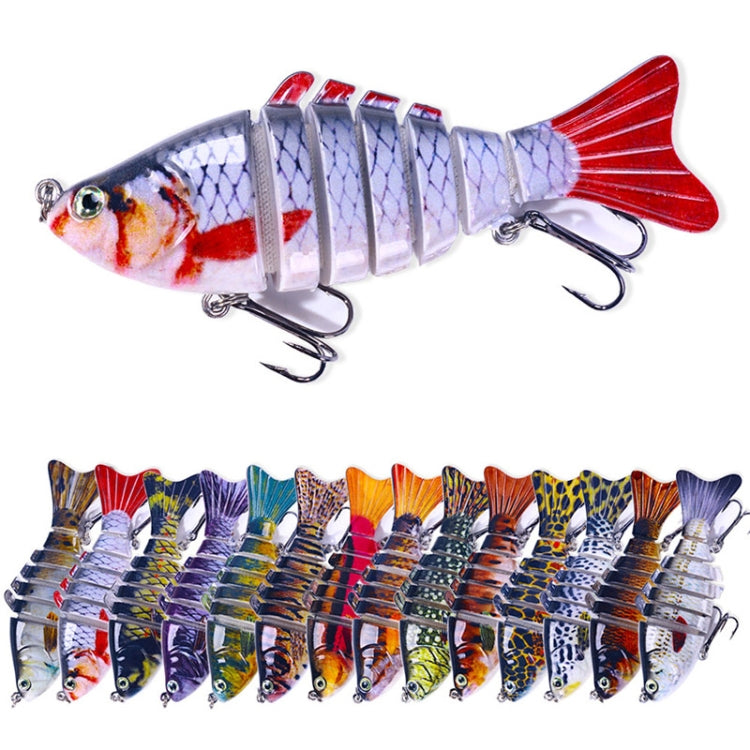 HENGJIA JM062 7 Section Fish Fake Lures VIB Minnow Fishing Lures, Size: 10cm 15g(2)