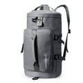 Multifunctional Travel Backpack Large Capacity Portable Drum Bag Sports Bag(Grey)