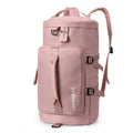 Multifunctional Travel Backpack Large Capacity Portable Drum Bag Sports Bag(Pink)