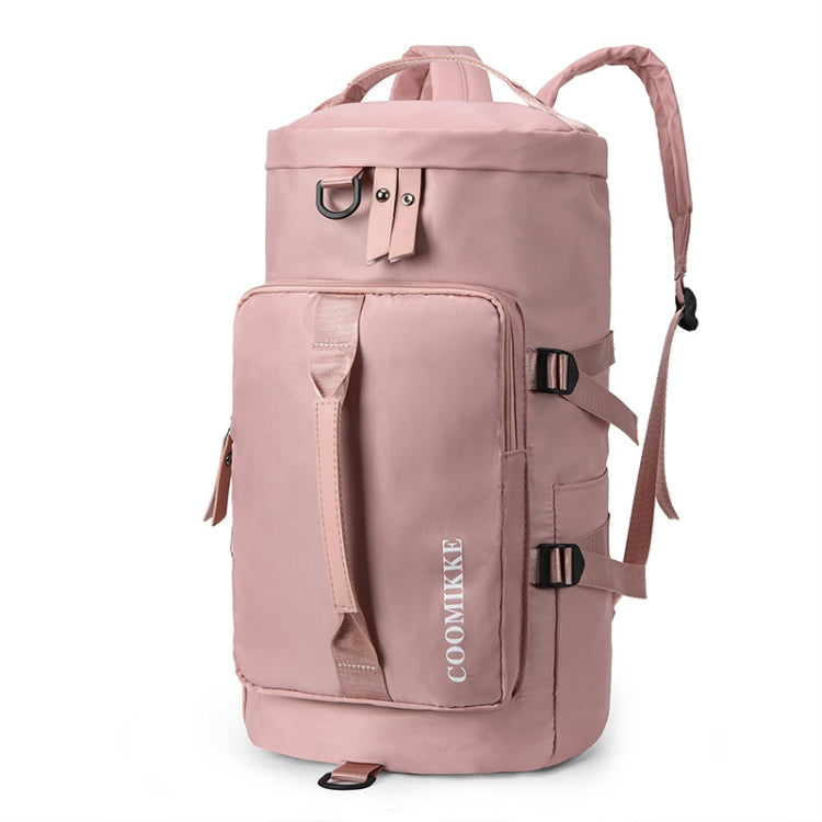 Multifunctional Travel Backpack Large Capacity Portable Drum Bag Sports Bag(Pink)