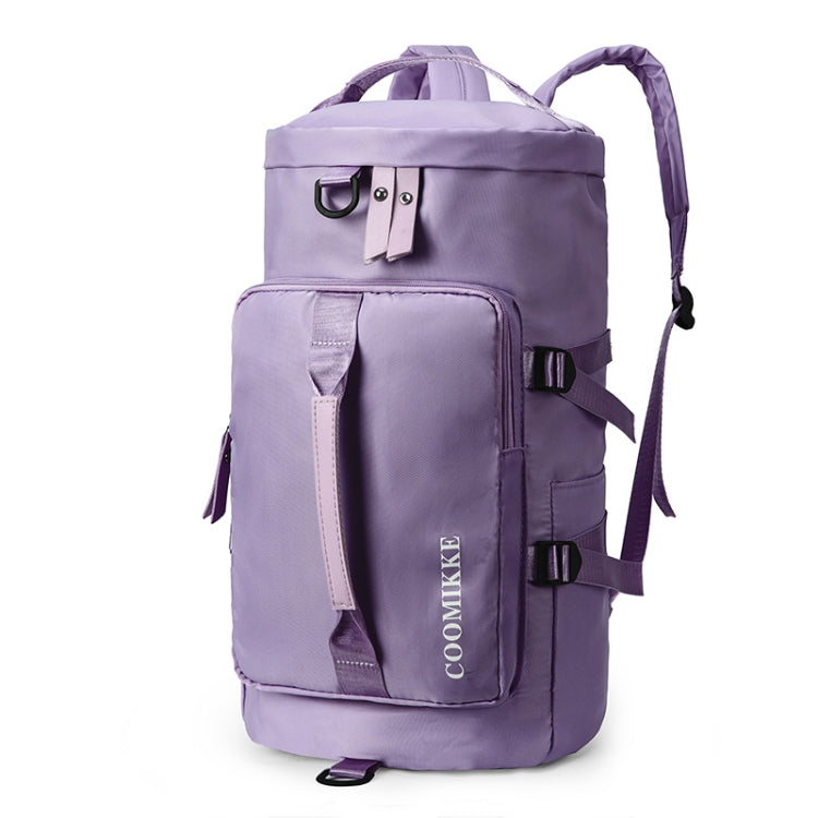 Multifunctional Travel Backpack Large Capacity Portable Drum Bag Sports Bag(Purple)