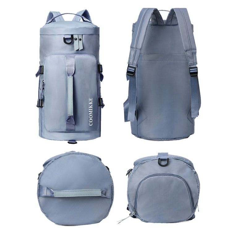 Multifunctional Travel Backpack Large Capacity Portable Drum Bag Sports Bag(Grey)