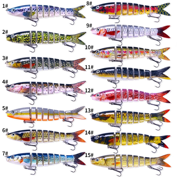 HENGJIA JM063 Multi-Section Fake Bait 8 Section Sinker Lures, Size: 13.4cm 18g(2)