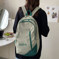 Girls School Bag Backpack Large Capacity Lightweight Student Backpack(Green)