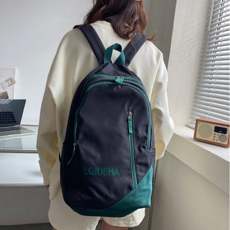 Girls School Bag Backpack Large Capacity Lightweight Student Backpack(Black)