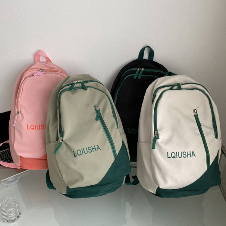 Girls School Bag Backpack Large Capacity Lightweight Student Backpack(Green)