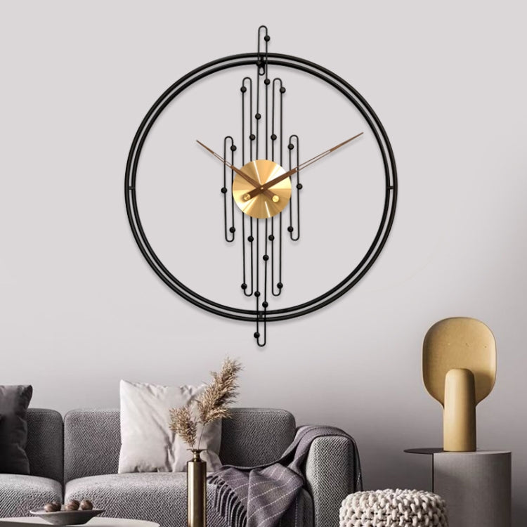 YX0801 Simple Art Living Room Background Wall Decoration Clock Mute Wall Clock, Color: 60cm Gold