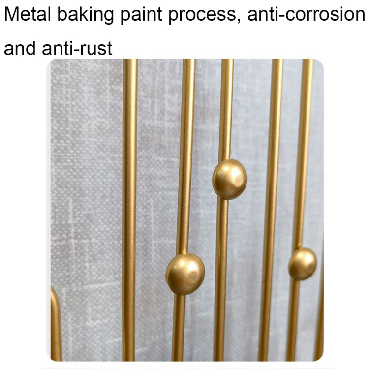 YX0801 Simple Art Living Room Background Wall Decoration Clock Mute Wall Clock, Color: 60cm Gold