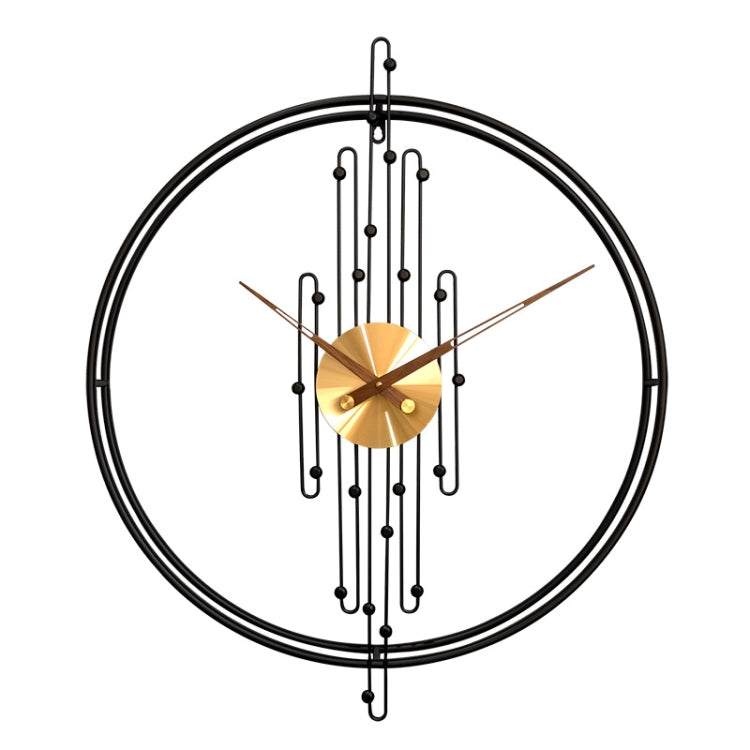 YX0801 Simple Art Living Room Background Wall Decoration Clock Mute Wall Clock, Color: 60cm Black