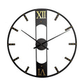YX8836 Home Decor Wall Clock Wrought Iron Rivet Scale Silent Clock, Size: 60cm