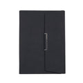 6 Hole Three Fold Loose-leaf Case A5 Business Notebook Office Stationery Notepad(Black)