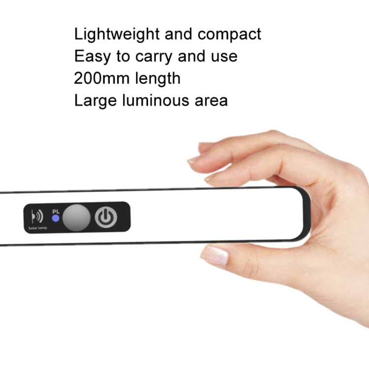 TX-200 Solar Landscape Waterproof Decoration Staircase Light Human Body Induction Lamp, Color: White Shell White Light+Bracket