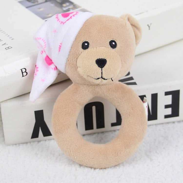 Baby Hand Rattles Toys Hand Grip Stick Newborn Soothing Toys,Style: Sleep Bear Pink Rattle