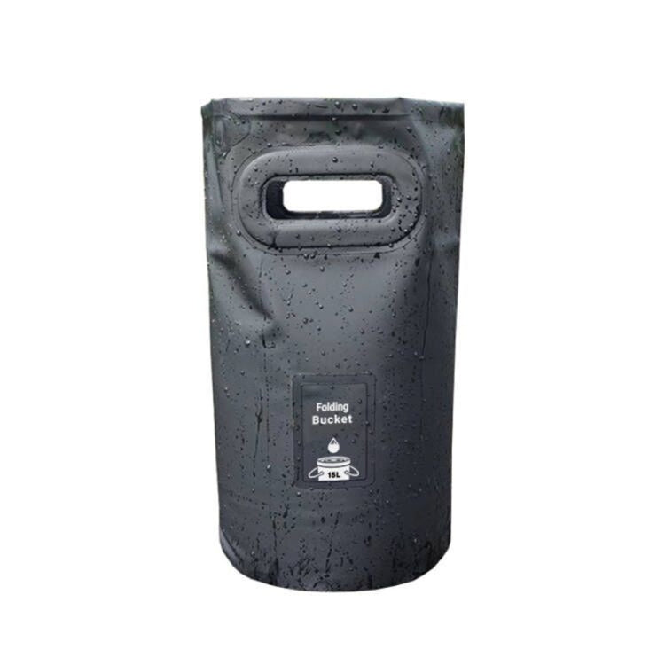 Outdoor Folding Bucket Convenient Camping Picnic Fishing Barrel, Capacity: 15L