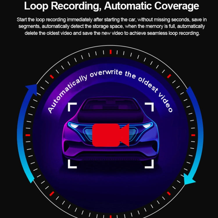 L601 HD Night Vision Electronics Dog Reversing Image Driving Recorder, Style: Standard Version(Single Record)