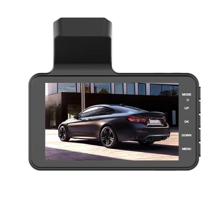 XH-V2 4 Inches Driving Recorder HD Night Vision Free Installation Dash Camera, Style: Touch Model(Dual Record)