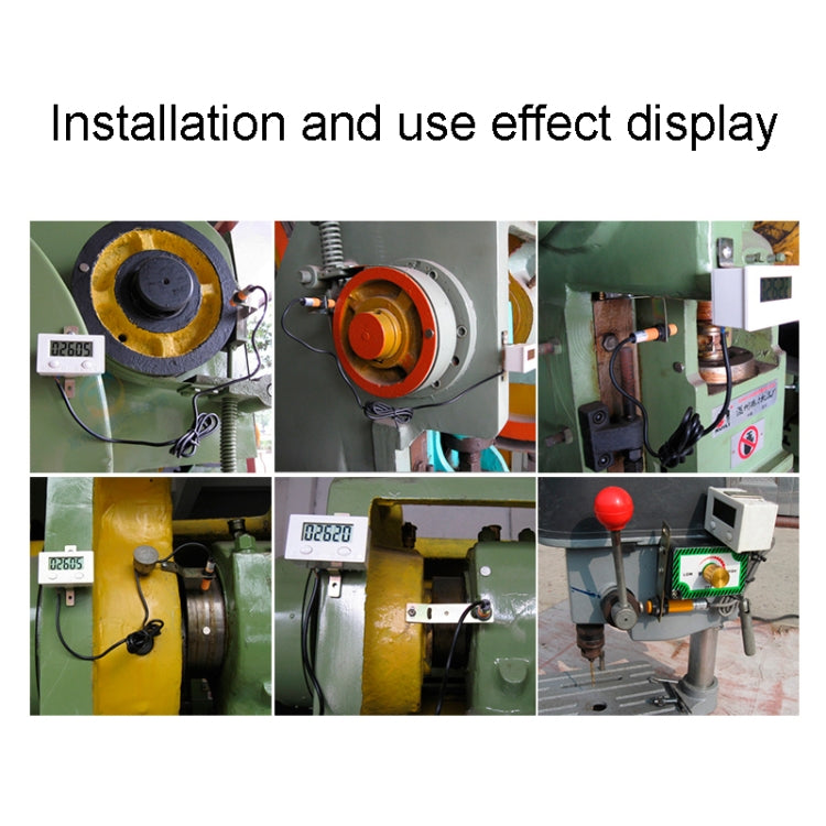 5 Display Electronic Digital Counter Industrial Magnetic Sensor Switch Punch Counter ,Spec: Only Counter