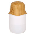 Desktop USB Humidifier Wood Grain Air Aromatherapy Night Light(Light Color)