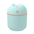 USB Mini Desktop Colorful Night Light Car Humidifier, Spec: 250ml (Y-Blue)