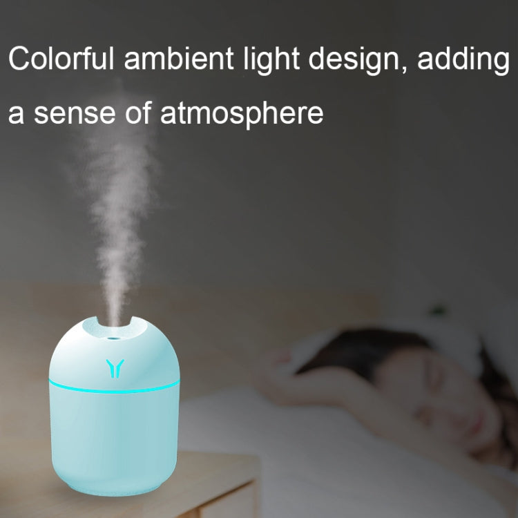 USB Mini Desktop Colorful Night Light Car Humidifier, Spec: 220ml (Y2-White)