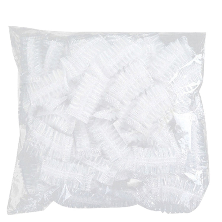 100pcs /Pack Ears Disposable Waterproof Earmuffs Hair Dyeing Bathing Beauty Waterproof Earmuffs(White)