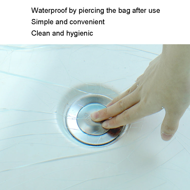 1pack Disposable Bath Bag Thickened Bath Tub Wood Barrel SPA Plastic Bag Film(120x260cm)