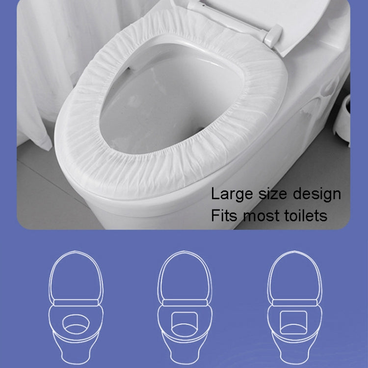 20pcs Paste Portable Waterproof Non-woven Disposable Toilet Seat Cover(White)