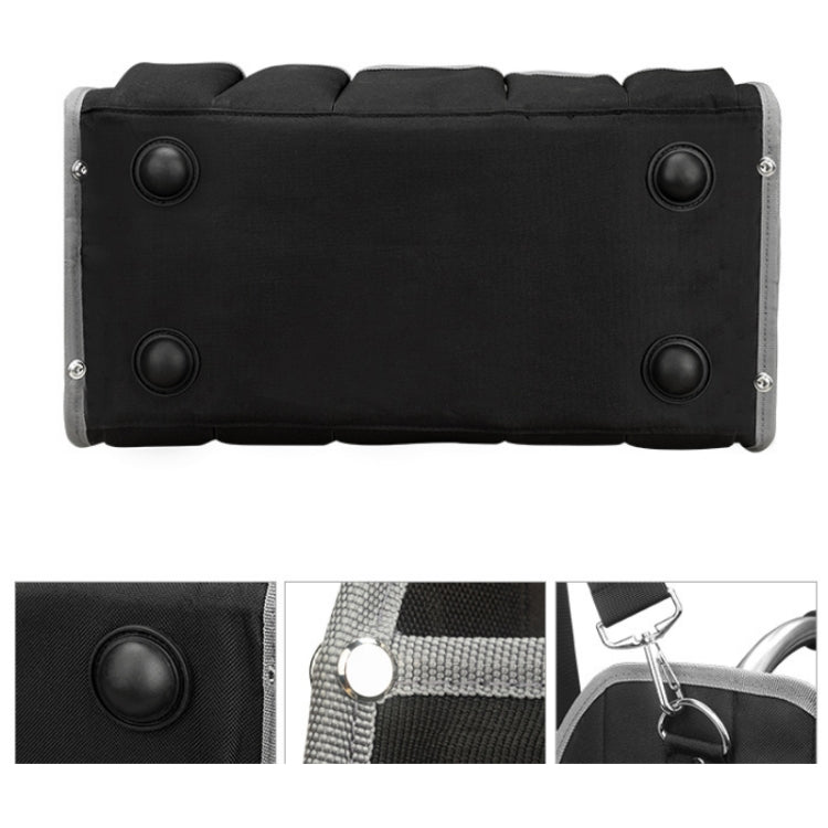 WESSLECO Thickened Oxford Cloth Portable Multifunctional Repair Tool Kit(Black)